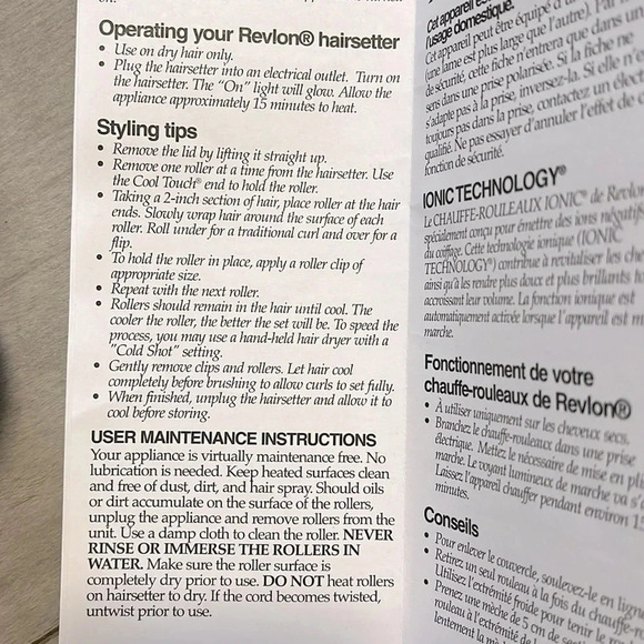 NWOT REVLON Curlstay Ionic Hairsetter 20 Roller  Set for Curls Waves - Picture 6 of 7